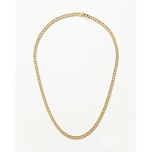 EUC Missoma x Lucy Williams Flat Curb Chain Necklace 18k Gold Vermeil Layering